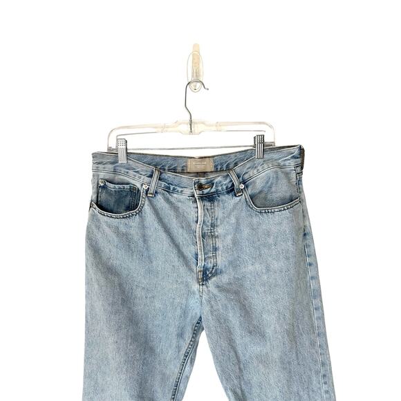 Everlane Light Wash Organic Cotton The Relaxed Straight Fit Jean Size 30 - Picture 5 of 11